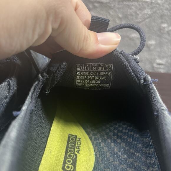 Skechers Mens Sz 10.5 Navy Blue Canvas Relaxed Fit Expended Kevan Oxfords Shoes - Picture 10 of 10